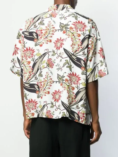 Shop Prada Graphic Print Shirt In White