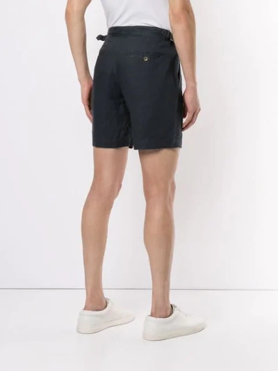 Shop Venroy Side Tab Shorts In Blue