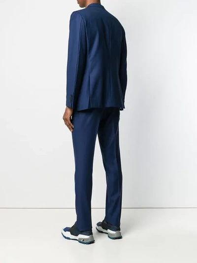 Shop Z Zegna Two-piece Formal Suit In Blue