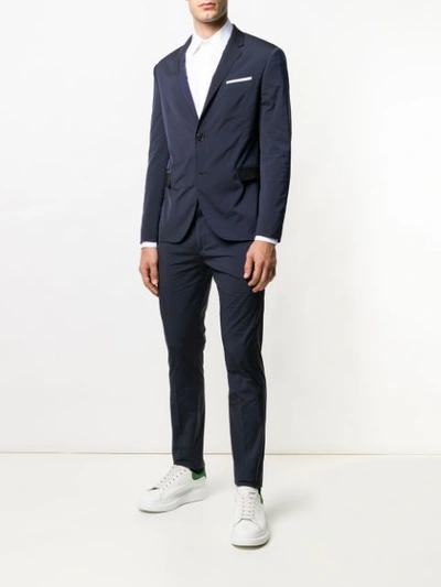 Shop Neil Barrett Formal Two Piece Suit In Blue