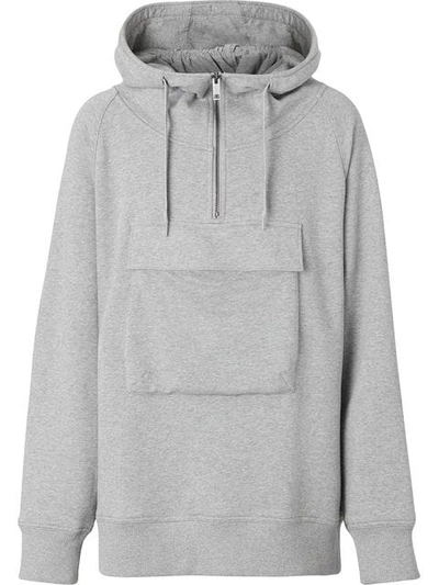 Shop Burberry Horseferry Hoodie In Grey