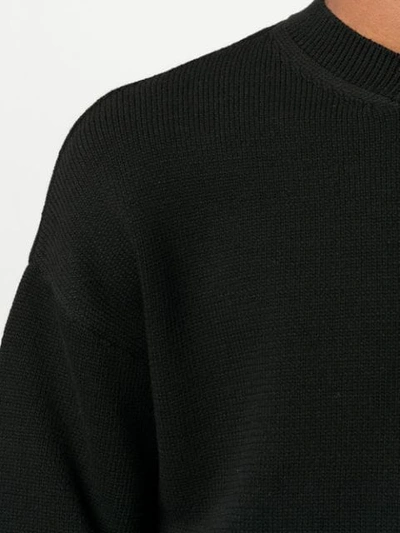 Shop Kenzo Contrasting-logo Knitted Jumper In Black