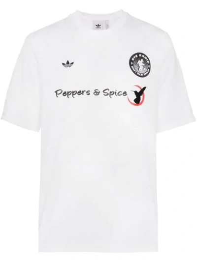 Shop Adidas Originals X Nts Radio Printed T-shirt In White