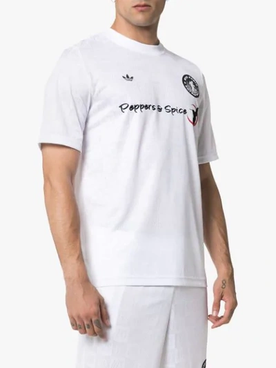 Shop Adidas Originals X Nts Radio Printed T-shirt In White