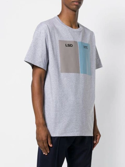 Shop Raf Simons Lsd Xtc T-shirt In Grey