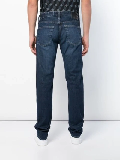 Shop Ag Jeans Long Straight-leg Jeans - Blue