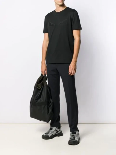 Shop Fendi Bag Bugs T-shirt - Black