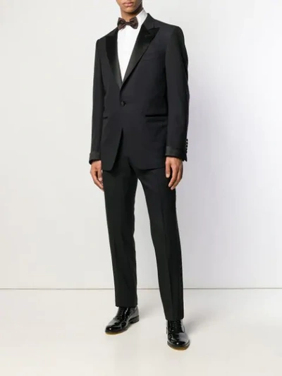 Shop Tom Ford Classic Dinner Suit In Blue