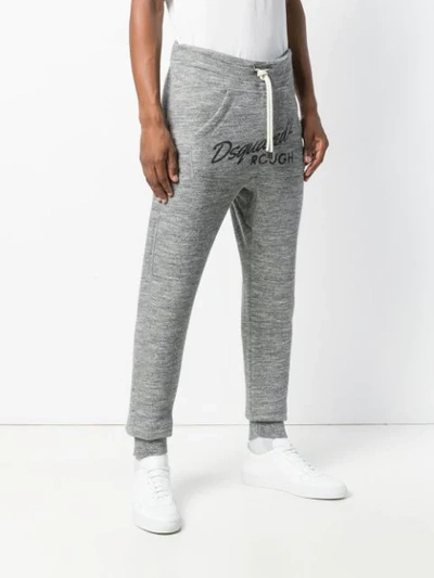 Shop Dsquared2 Logo Sweatpants In Grey