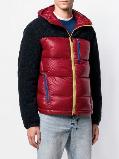 Shop Colmar Hooded Puffer Jacket - Red