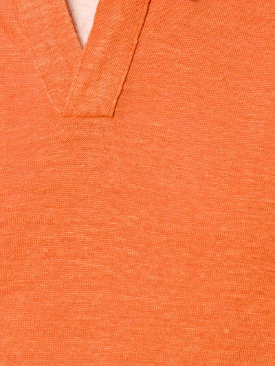 Shop Roberto Collina Classic Polo Shirt In Orange