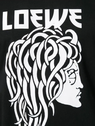 Shop Loewe Medusa Print T In Black