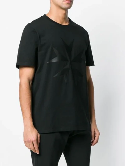 Shop Neil Barrett Star Print T-shirt In Black