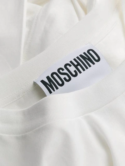 MOSCHINO PRINTED T-SHIRT - 白色