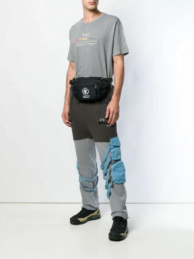 Shop C2h4 Printed Oversized T-shirt - Grey