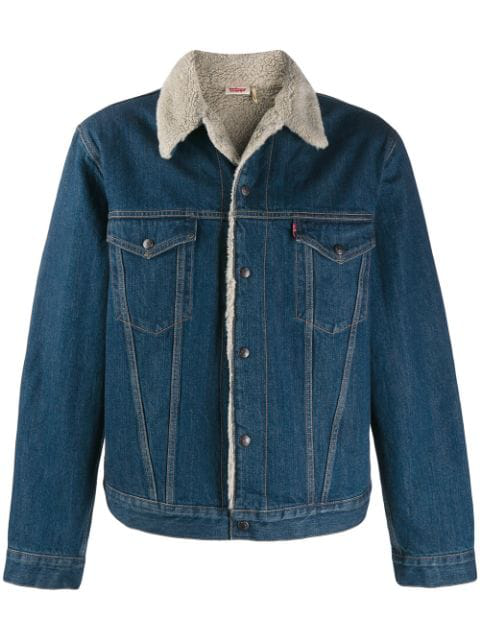 levis sherpa jacket blue