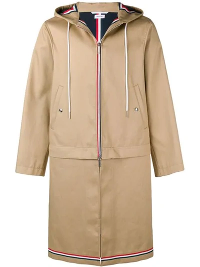 Shop Thom Browne Detachable Mackintosh Swim Parka In Neutrals