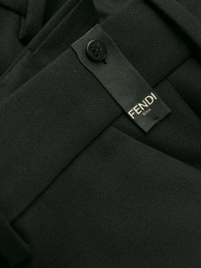 Shop Fendi Bag Bug Eyes Tailored Trousers In F0qa1 Nero