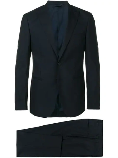 Shop Tonello Fine Pinstripe Suit In Blue