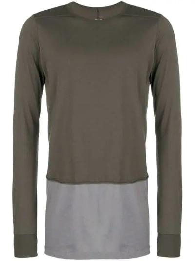 Shop Rick Owens Drkshdw Double Layer Sweatshirt In Grey