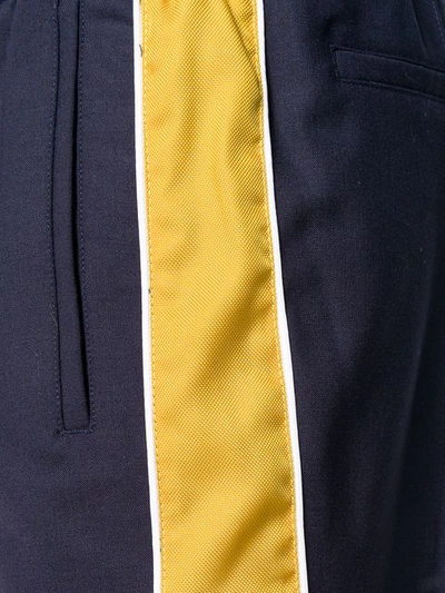 Kenzo Side Stripe Track Pants In Blue