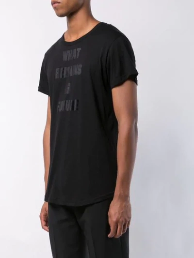 Shop Ann Demeulemeester 'what Remains Is Future' T-shirt - Black