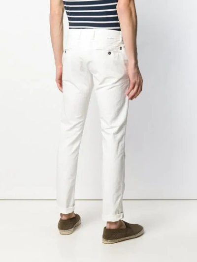 Shop Incotex Skinny Trousers In White