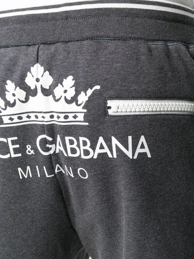 Shop Dolce & Gabbana Tapered Jogging Bottoms In S8295 Grey