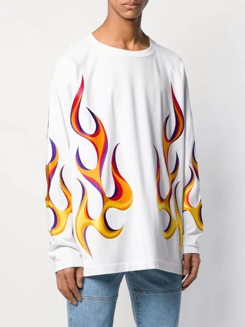 Etudes Studio Etudes White Desert Flaming Long Sleeve T-shirt | ModeSens