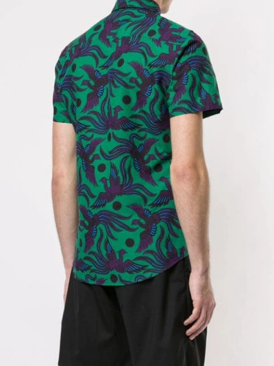 Shop Kenzo Phoenix Print Shirt In Green