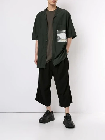 SONG FOR THE MUTE WIDE LEG CROPPED TROUSERS - 黑色