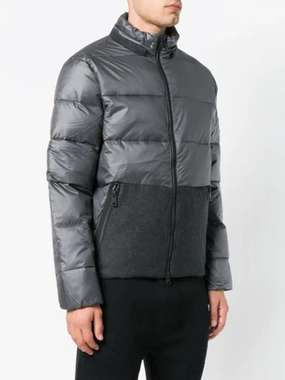 Shop Ecoalf Padded Jacket In Grey