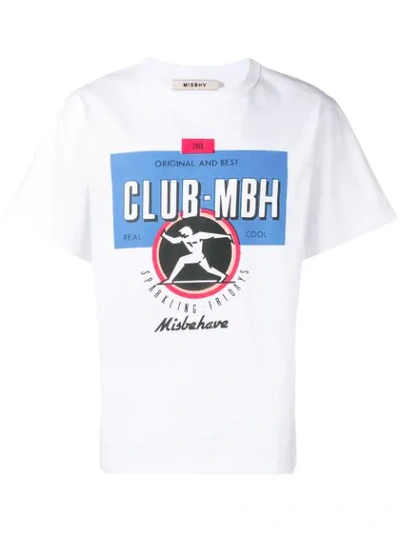 Shop Misbhv Graphic Print T In White