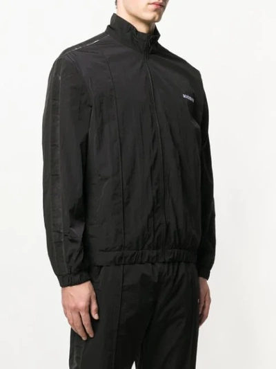 Shop Misbhv Zipped Track Jacket In Black