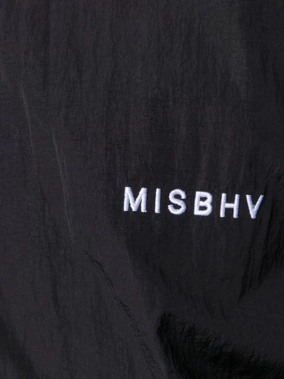 Shop Misbhv Zipped Track Jacket In Black