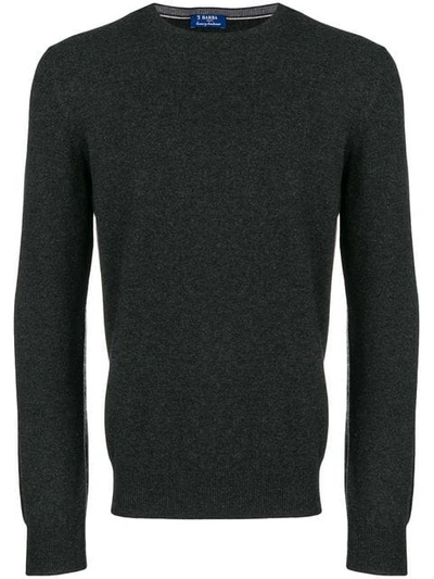 Shop Barba Knit Sweater In Grey