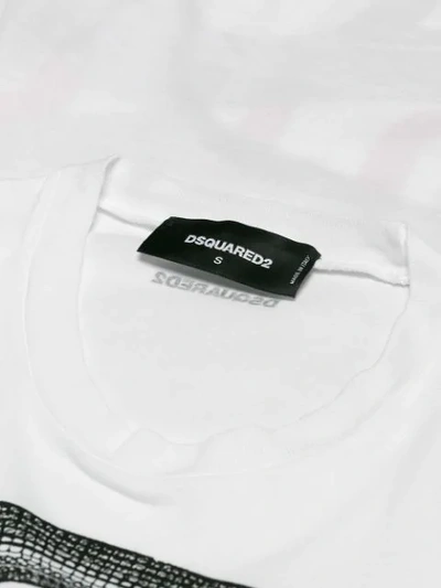 Shop Dsquared2 T-shirt Mit Schlangen-print In White