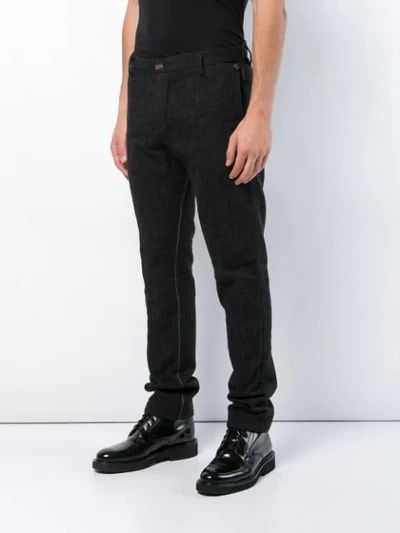 Shop Taichi Murakami L-pocket Trousers In Black