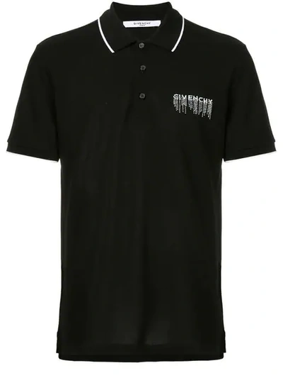 Shop Givenchy Poloshirt Mit Logo In Black