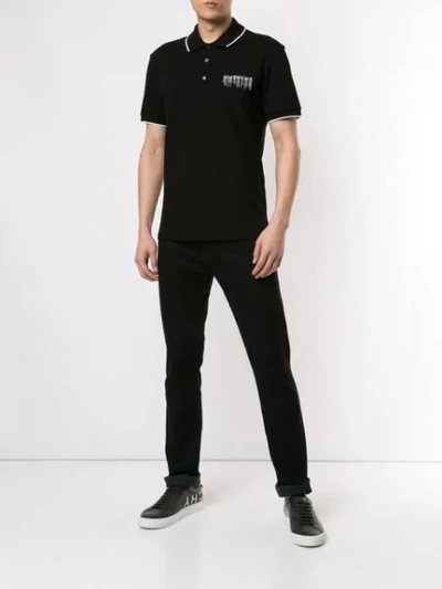 GIVENCHY LOGO POLO领上衣 - 黑色