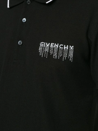 GIVENCHY LOGO POLO领上衣 - 黑色