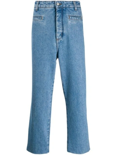 Shop Loewe 'fisherman' Jeans In Blue