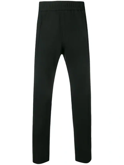 VERSACE STRAIGHT-LEG TRACK PANTS - 黑色