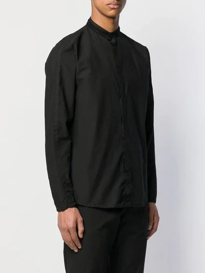 TRANSIT BAND COLLAR SHIRT - 黑色