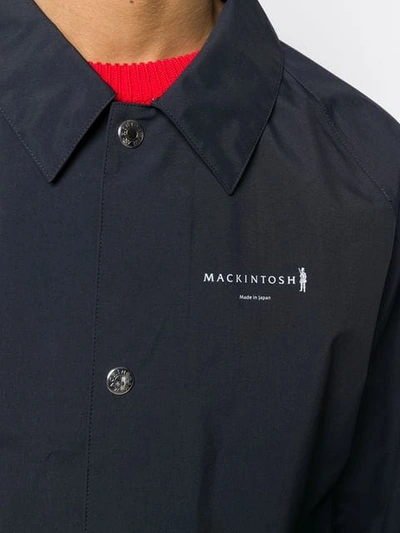 Shop Mackintosh Navy Event Jacket Gmh-007 In Blue