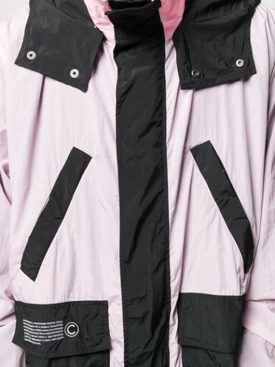 Shop Colmar A.g.e. By Shayne Oliver Oversized Hooded Jacket In Pink