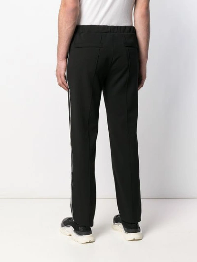 Shop Nono9on Track Style Tailored Trousers In Black