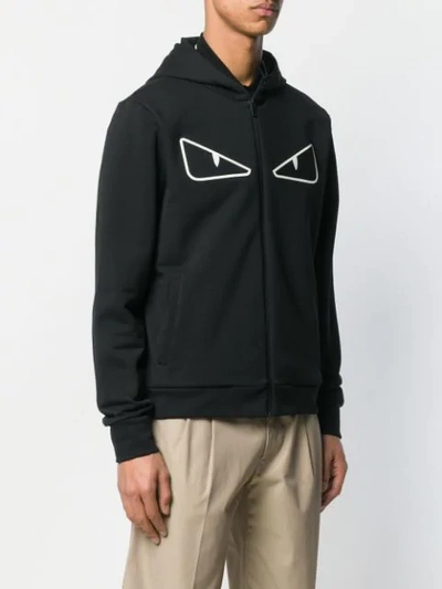 Shop Fendi Bag Bugs Hoodie In Black