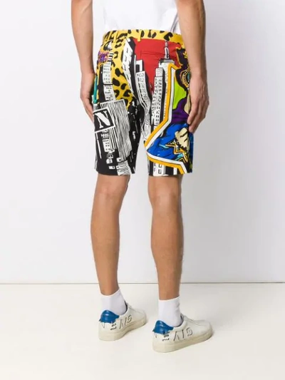 Shop Dolce & Gabbana Graphic Style Chino Shorts In Hyj17  Multicolor