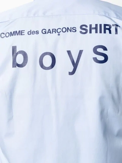 Shop Comme Des Garçons Shirt Printed Shirt In Blue